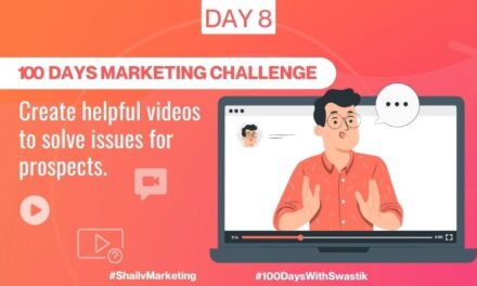 Create helpful videos to solve issues for prospects – 100 Days Marketing Challenge